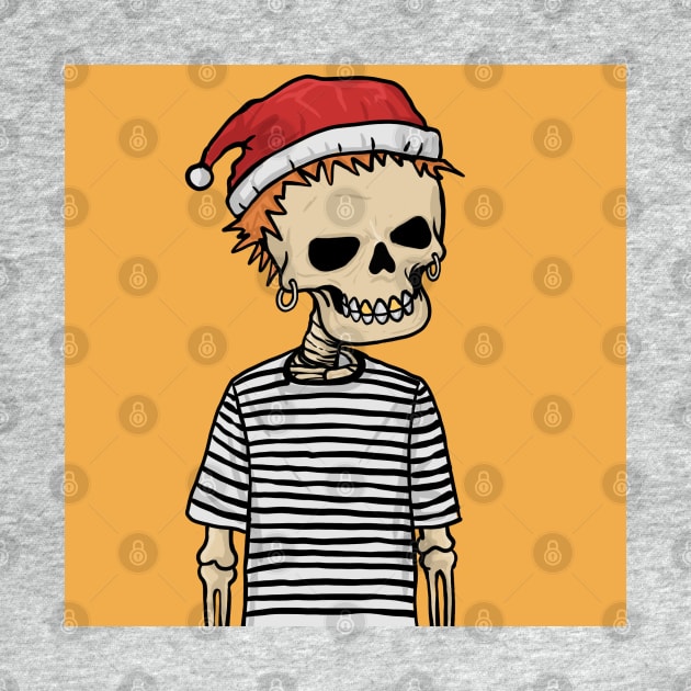 Skeleton chrstmas by kating